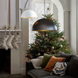 Load image into Gallery viewer, LightFixturesUSA - (OpenBox) Oversized Metal Dome Pendant Light - Chandelier - Black - 15 in.