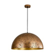 Load image into Gallery viewer, LightFixturesUSA - (OpenBox) Oversized Metal Dome Pendant Light - Chandelier - Distressed Gold - 23 in.