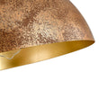 Load image into Gallery viewer, LightFixturesUSA - (OpenBox) Oversized Metal Dome Pendant Light - Chandelier - Distressed Gold - 23 in.