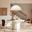 Load image into Gallery viewer, LightFixturesUSA - (OpenBox) Oversized Metal Dome Pendant Light - Chandelier - White - 31 in.