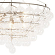 Load image into Gallery viewer, LightFixturesUSA - Oversized 8 - Light Spiral Tiered Clear Glass Bubble Chandelier - Chandelier - Brass -