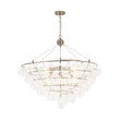 Load image into Gallery viewer, LightFixturesUSA - Oversized 8 - Light Spiral Tiered Clear Glass Bubble Chandelier - Chandelier - Brass -
