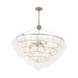 Load image into Gallery viewer, LightFixturesUSA - Oversized 8 - Light Spiral Tiered Clear Glass Bubble Chandelier - Chandelier - Brass -