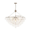 Load image into Gallery viewer, LightFixturesUSA - Oversized 8 - Light Spiral Tiered Clear Glass Bubble Chandelier - Chandelier - Brass -
