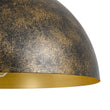 Load image into Gallery viewer, LightFixturesUSA - Oversized Antique Dark Rust Iron Dome Pendant Light - Pendant Light - 15 in. -