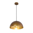 Load image into Gallery viewer, LightFixturesUSA - Oversized Antique Dark Rust Iron Dome Pendant Light - Pendant Light - 15 in./Aged Gold -