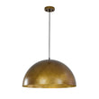 Load image into Gallery viewer, LightFixturesUSA - Oversized Antique Dark Rust Iron Dome Pendant Light - Pendant Light - 15 in./Aged Gold -