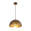 Load image into Gallery viewer, LightFixturesUSA - Oversized Antique Dark Rust Iron Dome Pendant Light - Pendant Light - 15 in./Aged Gold -