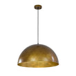 Load image into Gallery viewer, LightFixturesUSA - Oversized Antique Dark Rust Iron Dome Pendant Light - Pendant Light - 23 in./Aged Gold -