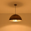 Load image into Gallery viewer, LightFixturesUSA - Oversized Antique Dark Rust Iron Dome Pendant Light - Pendant Light - 23 in./Aged Gold -