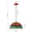Load image into Gallery viewer, LightFixturesUSA - Oversized Industrial Copper Patina Metal Dome Pendant Light - Pendant Light - 23 in. -