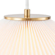 Load image into Gallery viewer, LightFixturesUSA - Oversized Pleated White Linen Shallow Cone Pendant Light - Ceiling Light - 25 in. -