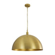 Load image into Gallery viewer, LightFixturesUSA - Oversized Vintage Luxe Brass Wide Iron Dome Pendant - Pendant Light - 15.7 in. -