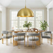 Load image into Gallery viewer, LightFixturesUSA - Oversized Vintage Luxe Brass Wide Iron Dome Pendant - Pendant Light - 23.6 in. -