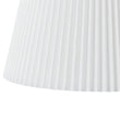 Load image into Gallery viewer, LightFixturesUSA - Pleated White Linen Conical Drum Cage Pendant Light - Ceiling Light - 17.7 in -