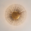 Load image into Gallery viewer, LightFixturesUSA - Radiant Antique Gild Gold Foiled Sunburst Round Semi Flush Mount - Ceiling Light - 16.9 in. -