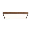 Load image into Gallery viewer, LightFixturesUSA - Rectangle Walnut Dimmable LED Flush Mount Ceiling Light - Ceiling Light - Walnut -