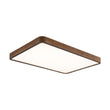 Load image into Gallery viewer, LightFixturesUSA - Rectangle Walnut Dimmable LED Flush Mount Ceiling Light - Ceiling Light - Walnut -