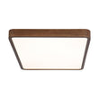 Load image into Gallery viewer, LightFixturesUSA - Rectangle Walnut Dimmable LED Flush Mount Ceiling Light - Ceiling Light - Walnut -