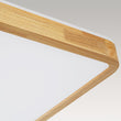 Load image into Gallery viewer, LightFixturesUSA - Rectangle Wood Dimmable LED Flush Mount Light - Ceiling Light - Wooden -