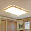 Load image into Gallery viewer, LightFixturesUSA - Rectangle Wood Dimmable LED Flush Mount Light - Ceiling Light - Wooden -