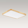 Load image into Gallery viewer, LightFixturesUSA - Rectangle Wood Dimmable LED Flush Mount Light - Ceiling Light - Wooden -