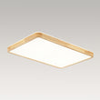 Load image into Gallery viewer, LightFixturesUSA - Rectangle Wood Dimmable LED Flush Mount Light - Ceiling Light - Wooden -
