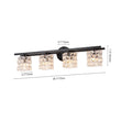 Load image into Gallery viewer, LightFixturesUSA - Rubik Cube Style Faceted Crystal Shade Vanity Wall Sconce - Wall Sconce - 3 - Lt -