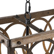 Load image into Gallery viewer, LightFixturesUSA - Rustic Aged Wooden Rectangle Box Kitchen Island Pendant - Chandelier - Rustic -