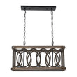 Load image into Gallery viewer, LightFixturesUSA - Rustic Aged Wooden Rectangle Box Kitchen Island Pendant - Chandelier - Rustic -