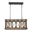 Load image into Gallery viewer, LightFixturesUSA - Rustic Aged Wooden Rectangle Box Kitchen Island Pendant - Chandelier - Rustic -