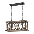 Load image into Gallery viewer, LightFixturesUSA - Rustic Aged Wooden Rectangle Box Kitchen Island Pendant - Chandelier - Rustic -