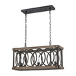 Load image into Gallery viewer, LightFixturesUSA - Rustic Aged Wooden Rectangle Box Kitchen Island Pendant - Chandelier - Rustic -