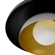 Load image into Gallery viewer, LightFixturesUSA - Scandinavian 2 - Layer Metal Dome Semi Flush Mount Light - Ceiling Light - 18 in -