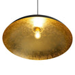 Load image into Gallery viewer, LightFixturesUSA - Scandinavian Retro Oversized Black Gold Flat Dome Metal Pendant - Chandelier - Black+Gold -