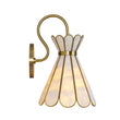 Load image into Gallery viewer, LightFixturesUSA - Sculptural Bloom 1 - Light Brass Capiz Shell Glass Wall Sconce - Wall Sconce - 2 Packs -