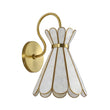 Load image into Gallery viewer, LightFixturesUSA - Sculptural Bloom 1 - Light Brass Capiz Shell Glass Wall Sconce - Wall Sconce - 2 Packs -