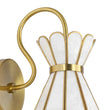 Load image into Gallery viewer, LightFixturesUSA - Sculptural Bloom 1 - Light Brass Capiz Shell Glass Wall Sconce - Wall Sconce - 2 Packs -