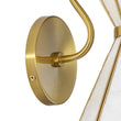 Load image into Gallery viewer, LightFixturesUSA - Sculptural Bloom 1 - Light Brass Capiz Shell Glass Wall Sconce - Wall Sconce - 2 Packs -