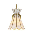 Load image into Gallery viewer, LightFixturesUSA - Sculptural Bloom 1 - Light Brass Capiz Shell Glass Wall Sconce - Wall Sconce - 2 Packs -