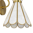 Load image into Gallery viewer, LightFixturesUSA - Sculptural Bloom 1 - Light Brass Capiz Shell Glass Wall Sconce - Wall Sconce - 2 Packs -