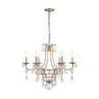 Load image into Gallery viewer, LightFixturesUSA - Shabby Chic 6 - Light Crystal Empire Candle Chandelier - Chandelier - 27.6 in. -