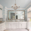 Load image into Gallery viewer, LightFixturesUSA - Shabby Chic 6 - Light Crystal Empire Candle Chandelier - Chandelier - 27.6 in. -