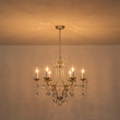 Load image into Gallery viewer, LightFixturesUSA - Shabby Chic 6 - Light Crystal Empire Candle Chandelier - Chandelier - 27.6 in. -