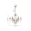 Load image into Gallery viewer, LightFixturesUSA - Shabby Chic 6 - Light Crystal Empire Candle Chandelier - Chandelier - 27.6 in. -