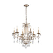 Load image into Gallery viewer, LightFixturesUSA - Shabby Chic 6 - Light Crystal Empire Candle Chandelier - Chandelier - 27.6 in. -