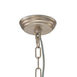 Load image into Gallery viewer, LightFixturesUSA - Shabby Chic Antique Silver Crystal Cage Pendant Light - Chandelier - 21.7 in. -