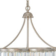 Load image into Gallery viewer, LightFixturesUSA - Shabby Chic Antique Silver Crystal Cage Pendant Light - Chandelier - 21.7 in. -
