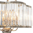 Load image into Gallery viewer, LightFixturesUSA - Shabby Chic Antique Silver Crystal Cage Pendant Light - Chandelier - 21.7 in. -