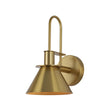 Load image into Gallery viewer, LightFixturesUSA - Single Cone Mid - century Wall Light Wall Sconce - Wall Sconce - Brass -